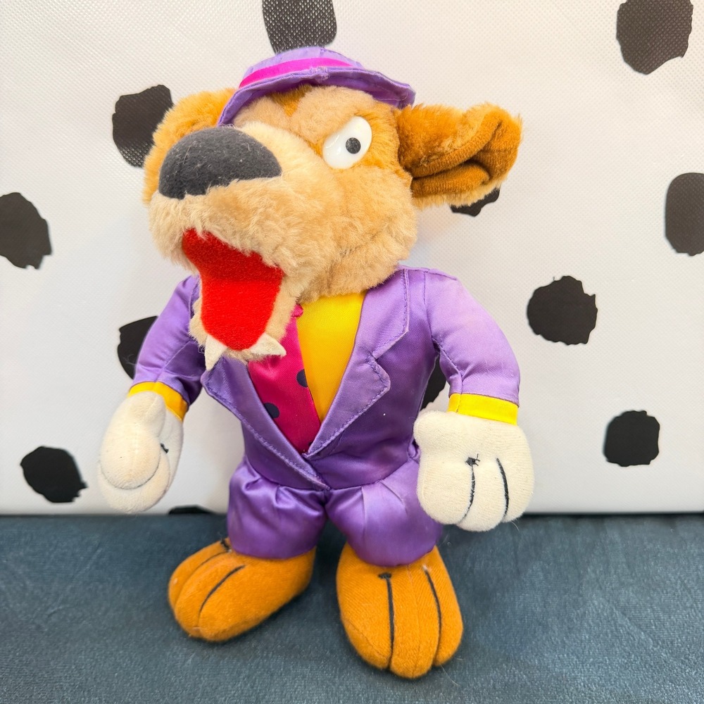 VTG Tex Avery Wolf Plush 10" MGM Red Hot Riding Hood Droopy Zoot Suit Purple